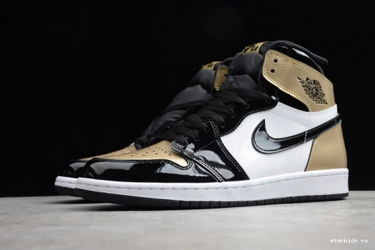 High 007 Jordan  Patent 1 NRG Gold 861428 861428-007 Toe Retro 1204